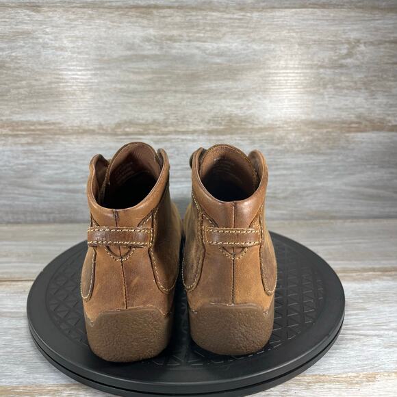 Duluth Trading Co Women’s Andina Brown Leather Lace Up Chukka Boots Size 8.5 - Picture 4 of 8